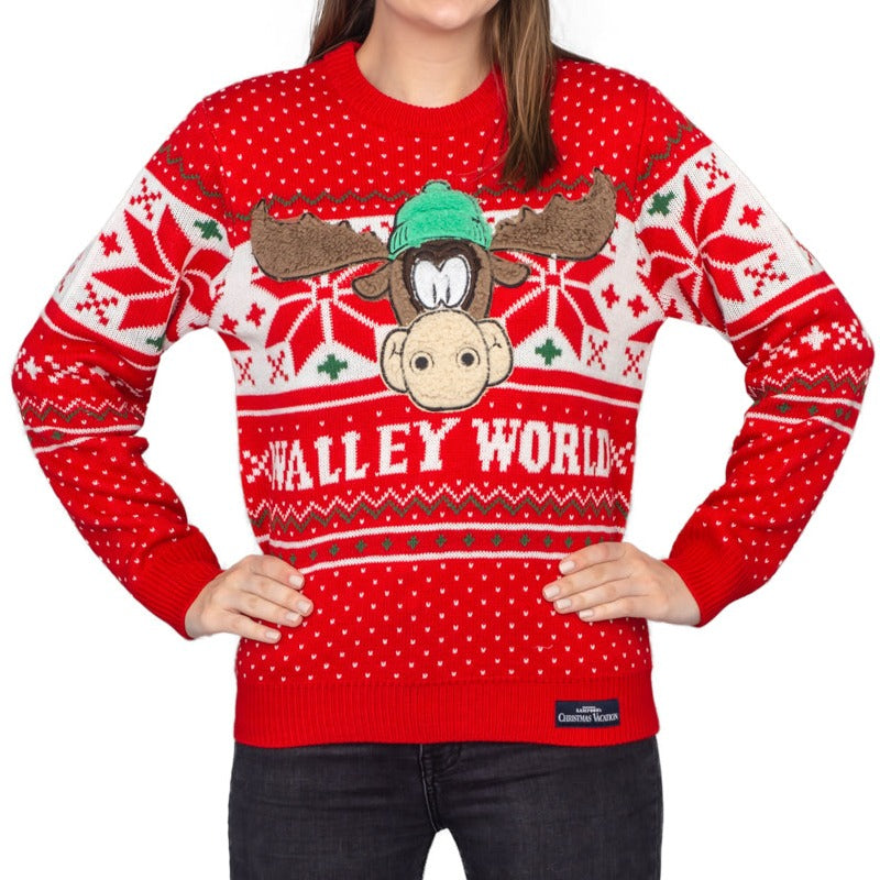 Women's Christmas Vacation Marty Moose Walley World Ugly Christmas Sweater - Holiday Gift product image