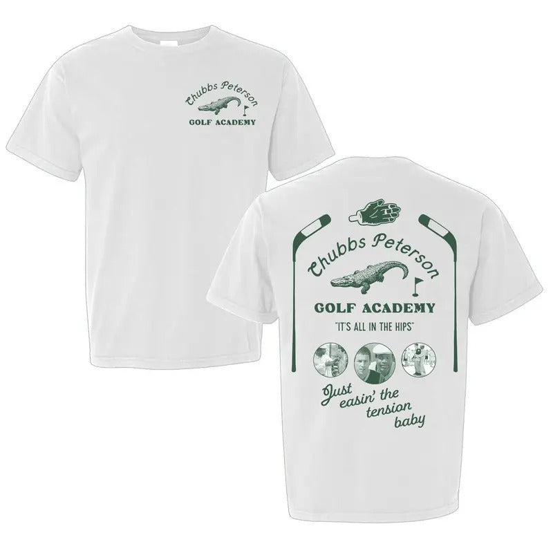 Chubbs Peterson Golf Academy Happy 'S All Hips - Adult & Kids T-Shirts, Sweatshirts & Hoodies apparel design preview 1
