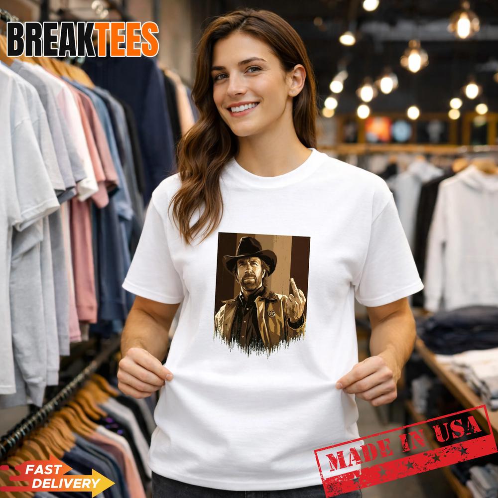 Chuck Norris Badass Cowboy Vintage Graphic Legendary - Adult & Kids T-Shirts, Sweatshirts & Hoodies apparel design preview 1