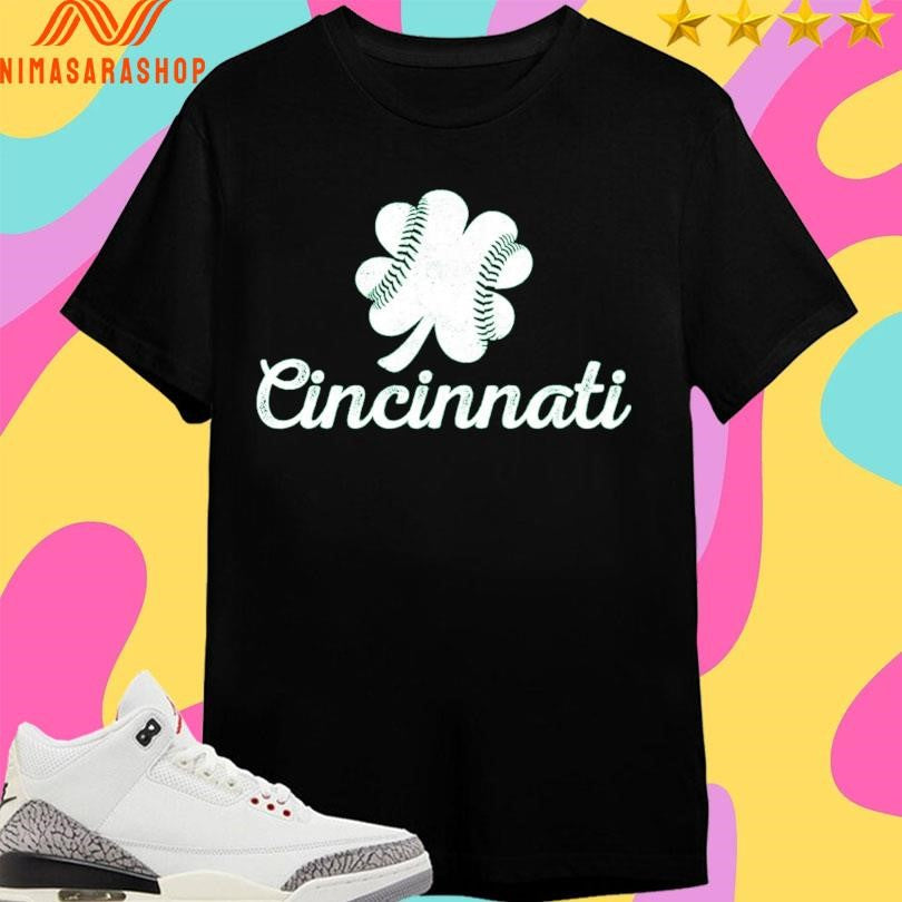 Cincinnati Shamrock Baseball - Adult & Kids T-Shirts, Sweatshirts & Hoodies apparel design preview 1