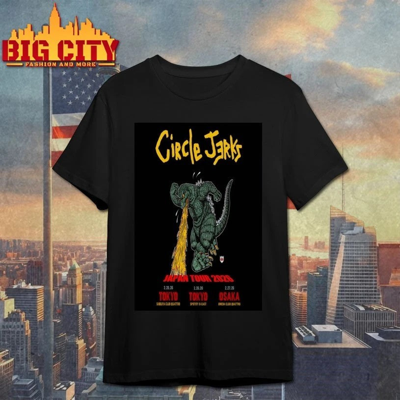 Circle Jerks Japan Tour 2026 Poster - Adult & Kids T-Shirts, Sweatshirts & Hoodies apparel design preview 1