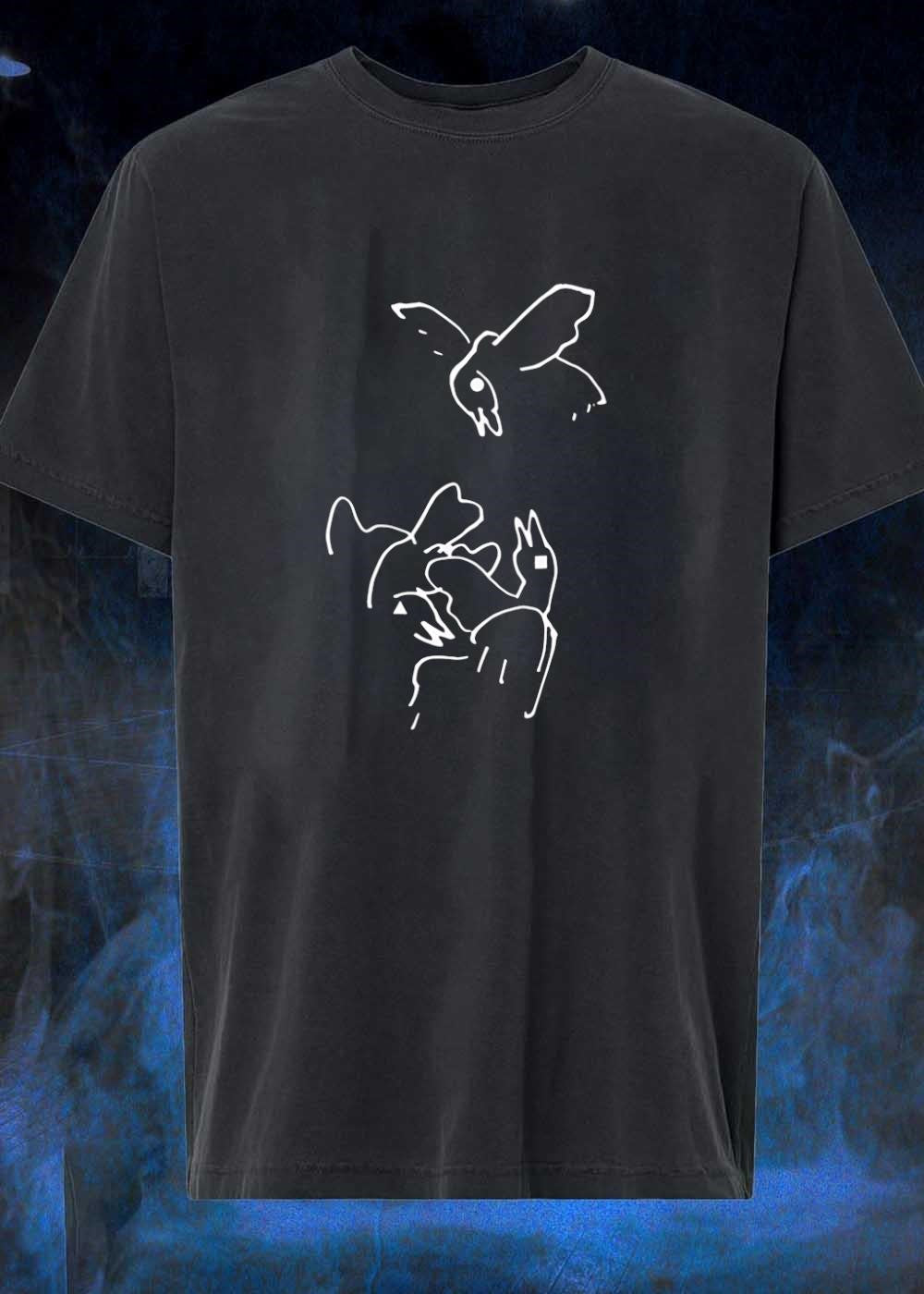 Circle Square Triangle Bird Flying Black - Adult & Kids T-Shirts, Sweatshirts & Hoodies apparel design preview 1
