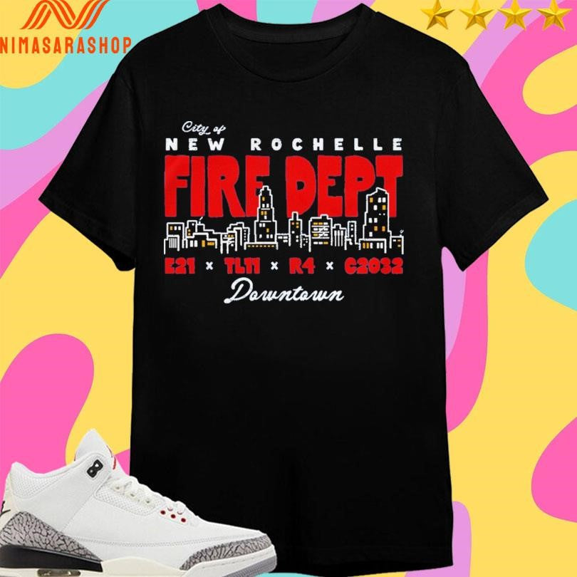 City Of New Rochelle Fire Dept E21 X Tl11 R4 C2032 - Adult & Kids T-Shirts, Sweatshirts & Hoodies apparel design preview 1