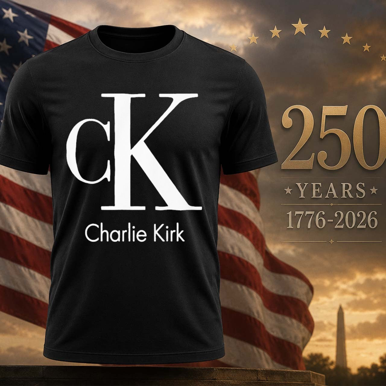 Ck Charlie Kirk - Adult & Kids T-Shirts, Sweatshirts & Hoodies apparel design preview 1