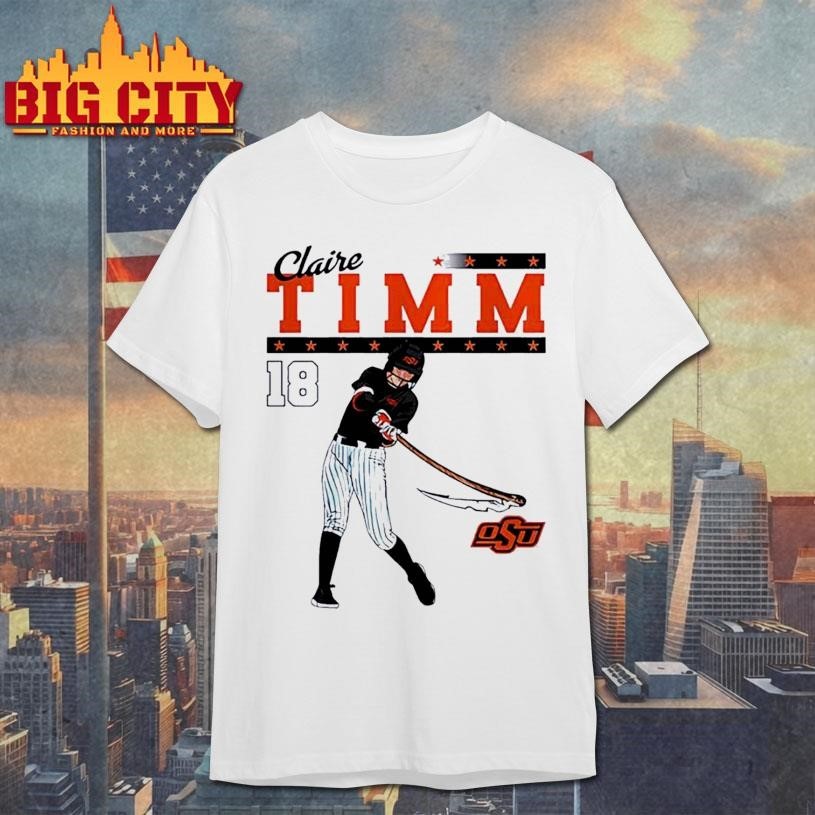 Claire Timm Oklahoma State Softball NCAA Legends - Adult & Kids T-Shirts, Sweatshirts & Hoodies apparel design preview 1