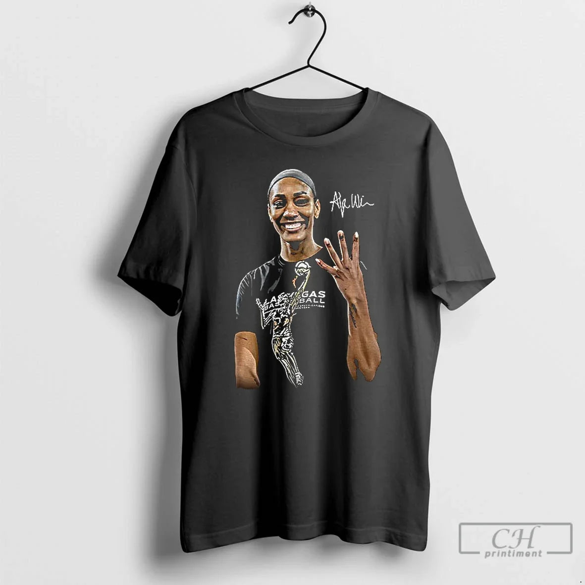 Classic Aja Wilson Las Vegas Aces Wnba Basketball - Adult & Kids T-Shirts, Sweatshirts & Hoodies apparel design preview 1
