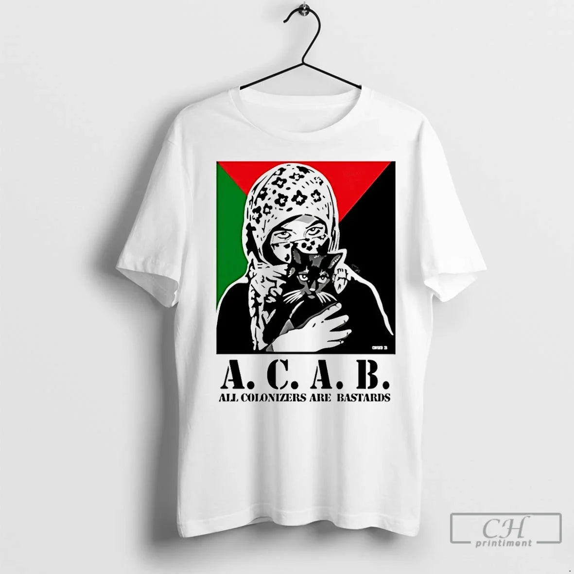 Classic All Colonizers Are Bastards Flag - Adult & Kids T-Shirts, Sweatshirts & Hoodies apparel design preview 1
