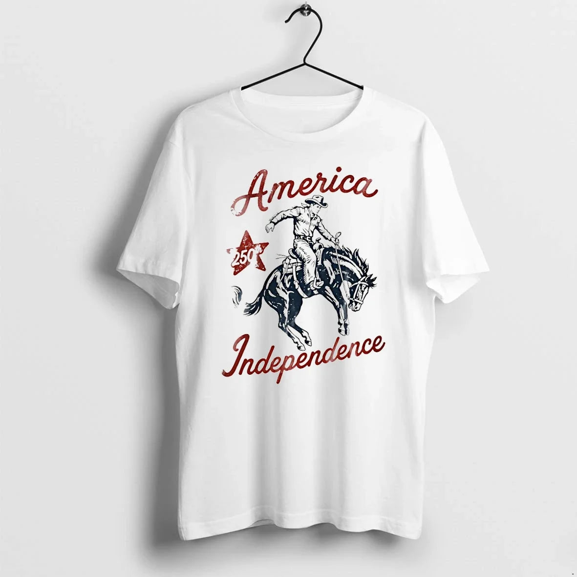 Classic America Independence Cowboy Usa 250th - Adult & Kids T-Shirts, Sweatshirts & Hoodies apparel design preview 1
