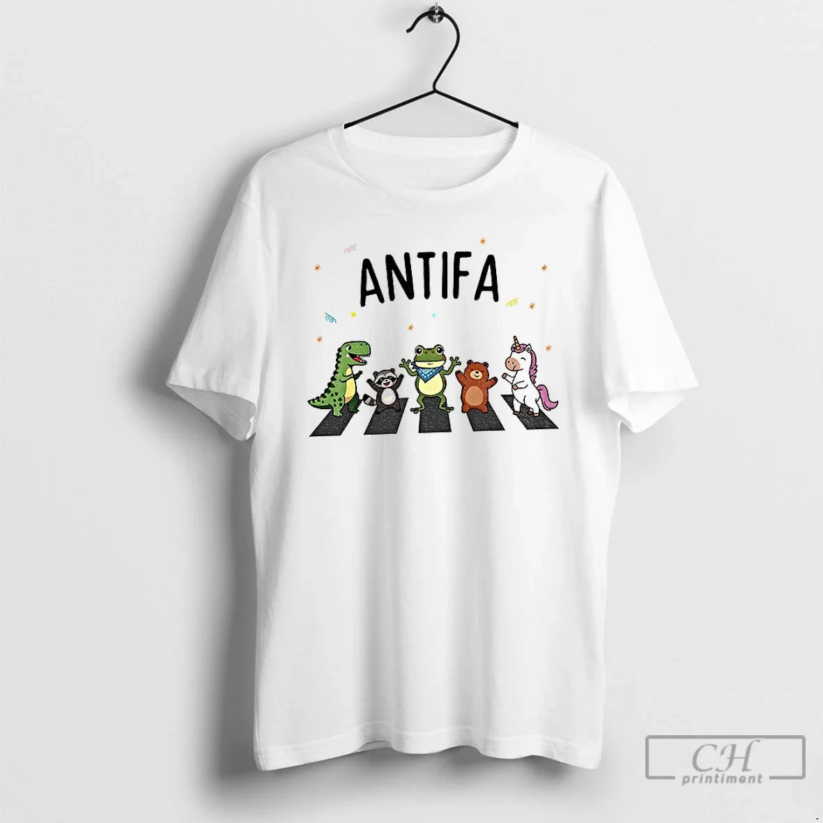 Classic Antifa Portland Frog Abolish Ice Anti Fascism - Adult & Kids T-Shirts, Sweatshirts & Hoodies apparel design preview 1