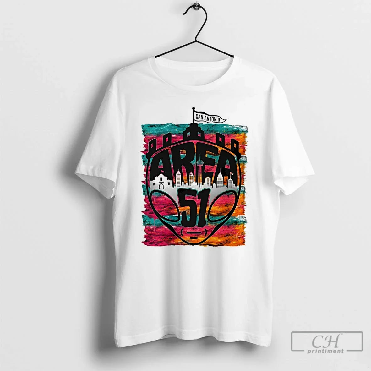 Classic Area 51 Fiesta Spurs Victor Wembanyama San - Adult & Kids T-Shirts, Sweatshirts & Hoodies apparel design preview 1