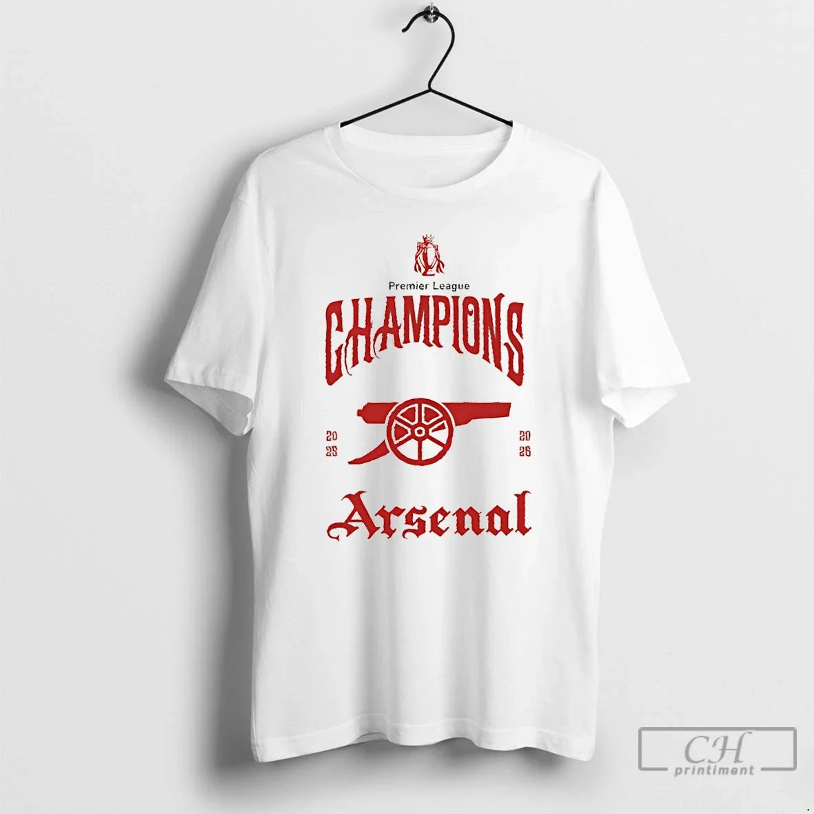 Classic Arsenal Fc Premier League Champions 2025 26 - Adult & Kids T-Shirts, Sweatshirts & Hoodies apparel design preview 1