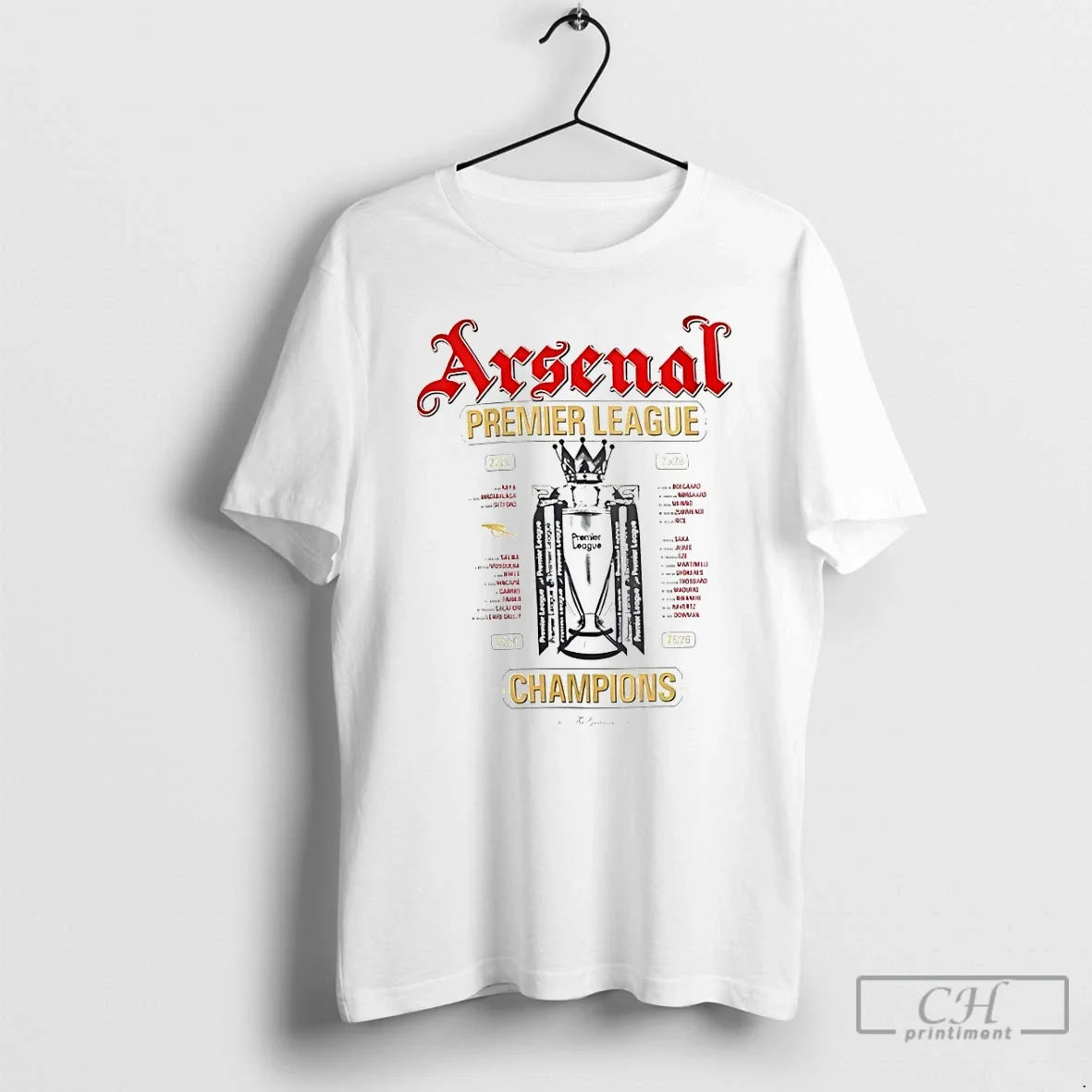 Classic Arsenal Fc Premier League World Champions 25 - Adult & Kids T-Shirts, Sweatshirts & Hoodies apparel design preview 1