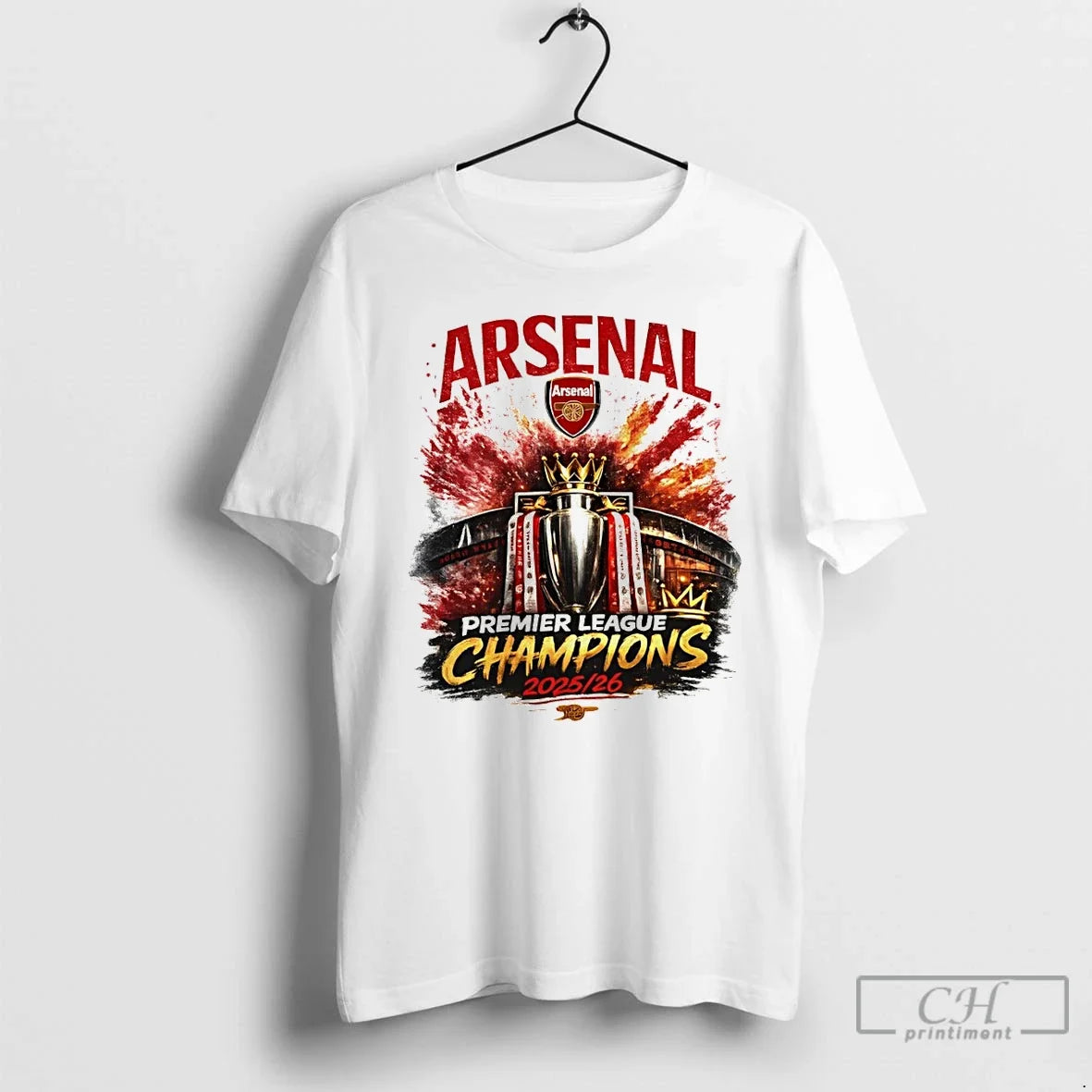 Classic Arsenal Premier League Champions 2025 26 - Adult & Kids T-Shirts, Sweatshirts & Hoodies apparel design preview 1