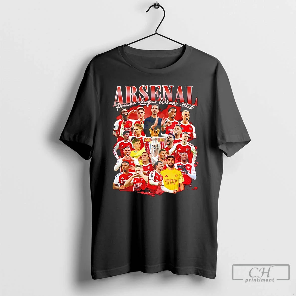 Classic Arsenal Premier League Winners 2026 Graphic - Adult & Kids T-Shirts, Sweatshirts & Hoodies apparel design preview 1