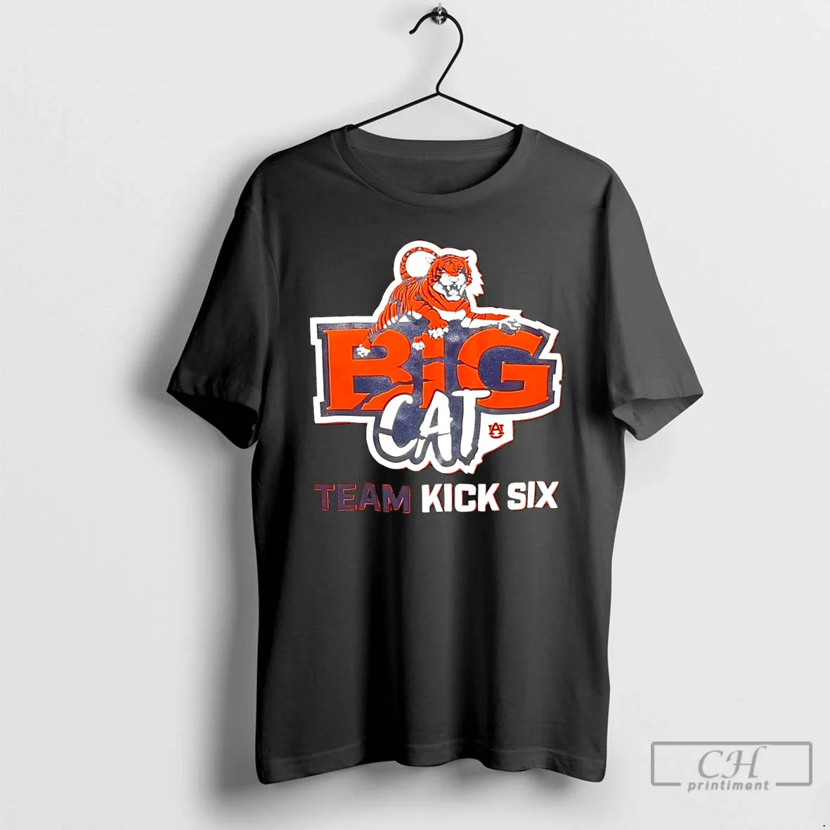 Classic Auburn Tigers Big Cat Team Kick Six Football - Adult & Kids T-Shirts, Sweatshirts & Hoodies apparel design preview 1