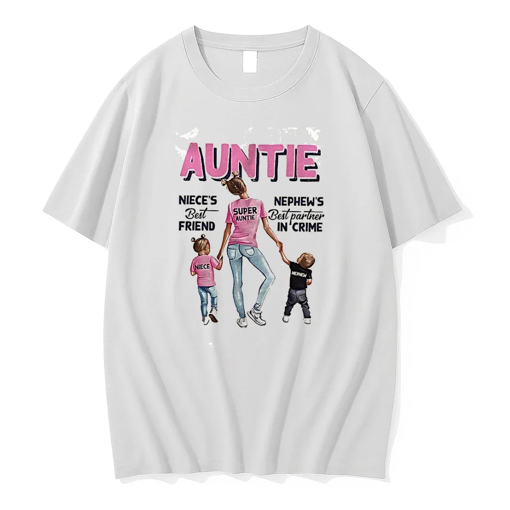 Classic Auntie Nieces Best Friend Nephews Partner In - Adult & Kids T-Shirts, Sweatshirts & Hoodies apparel design preview 1