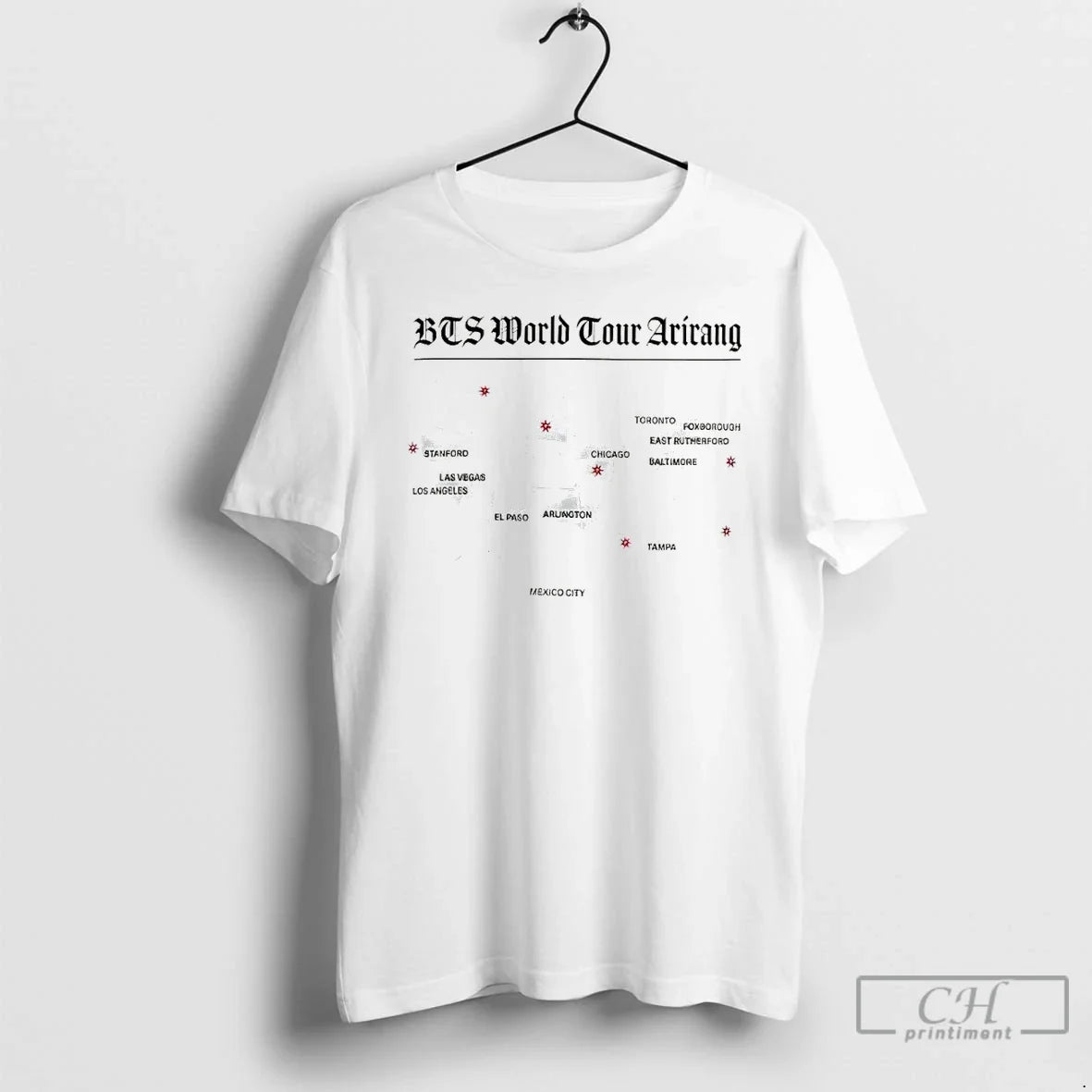 Classic Bts World Tour Arirang Map 2026 - Adult & Kids T-Shirts, Sweatshirts & Hoodies apparel design preview 1