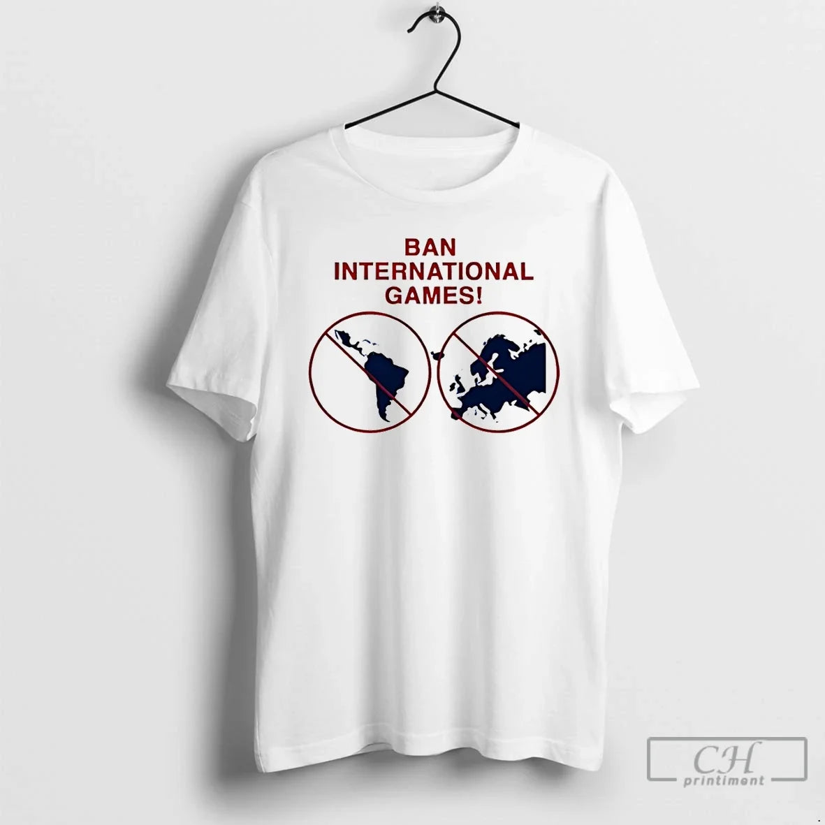 Classic Ban International Games Usa Map - Adult & Kids T-Shirts, Sweatshirts & Hoodies apparel design preview 1