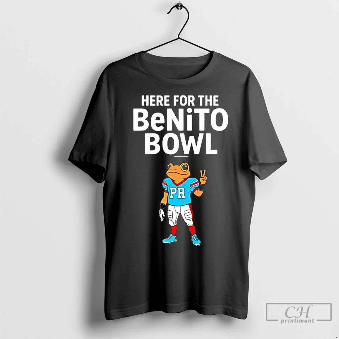 Classic Benito Bowl Frog Here For The - Adult & Kids T-Shirts, Sweatshirts & Hoodies apparel design preview 1