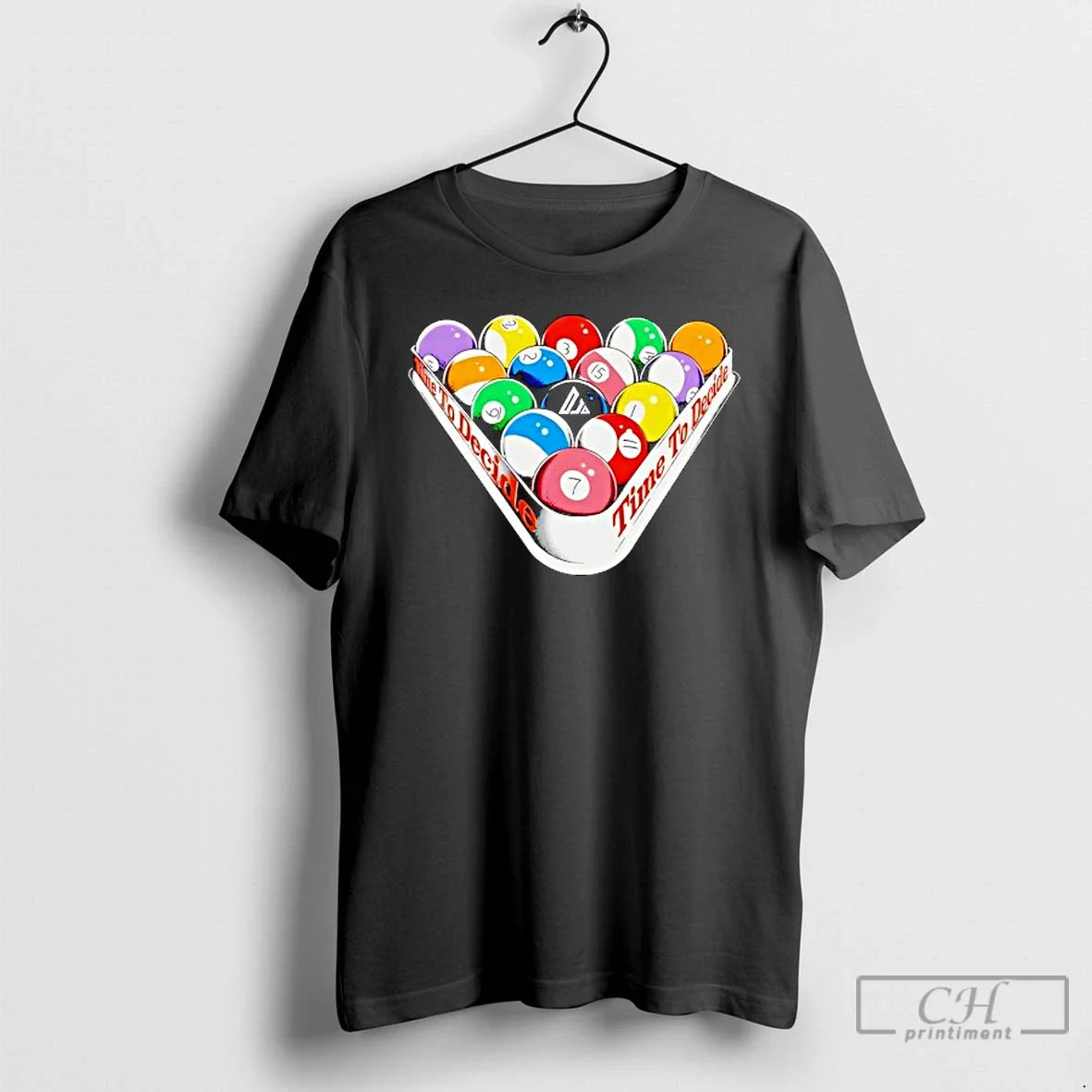 Classic Billiards Time To Decide - Adult & Kids T-Shirts, Sweatshirts & Hoodies apparel design preview 1