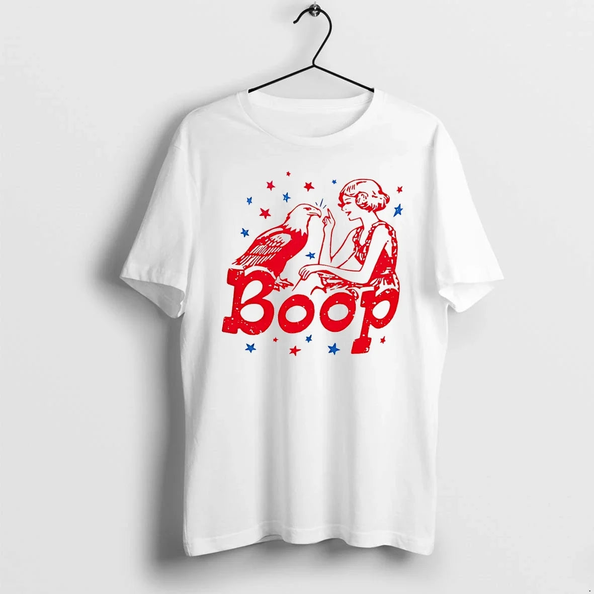 Classic Boop Eagle Funny Patriotic 4th Of July - Adult & Kids T-Shirts, Sweatshirts & Hoodies apparel design preview 1
