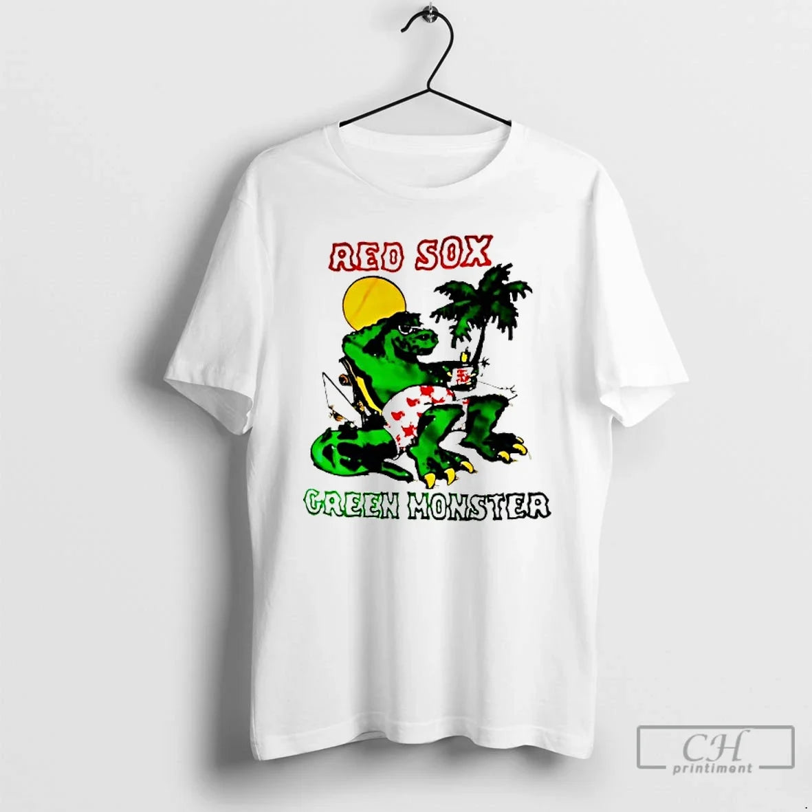 Classic Boston Red Sox Green Momster - Adult & Kids T-Shirts, Sweatshirts & Hoodies apparel design preview 1
