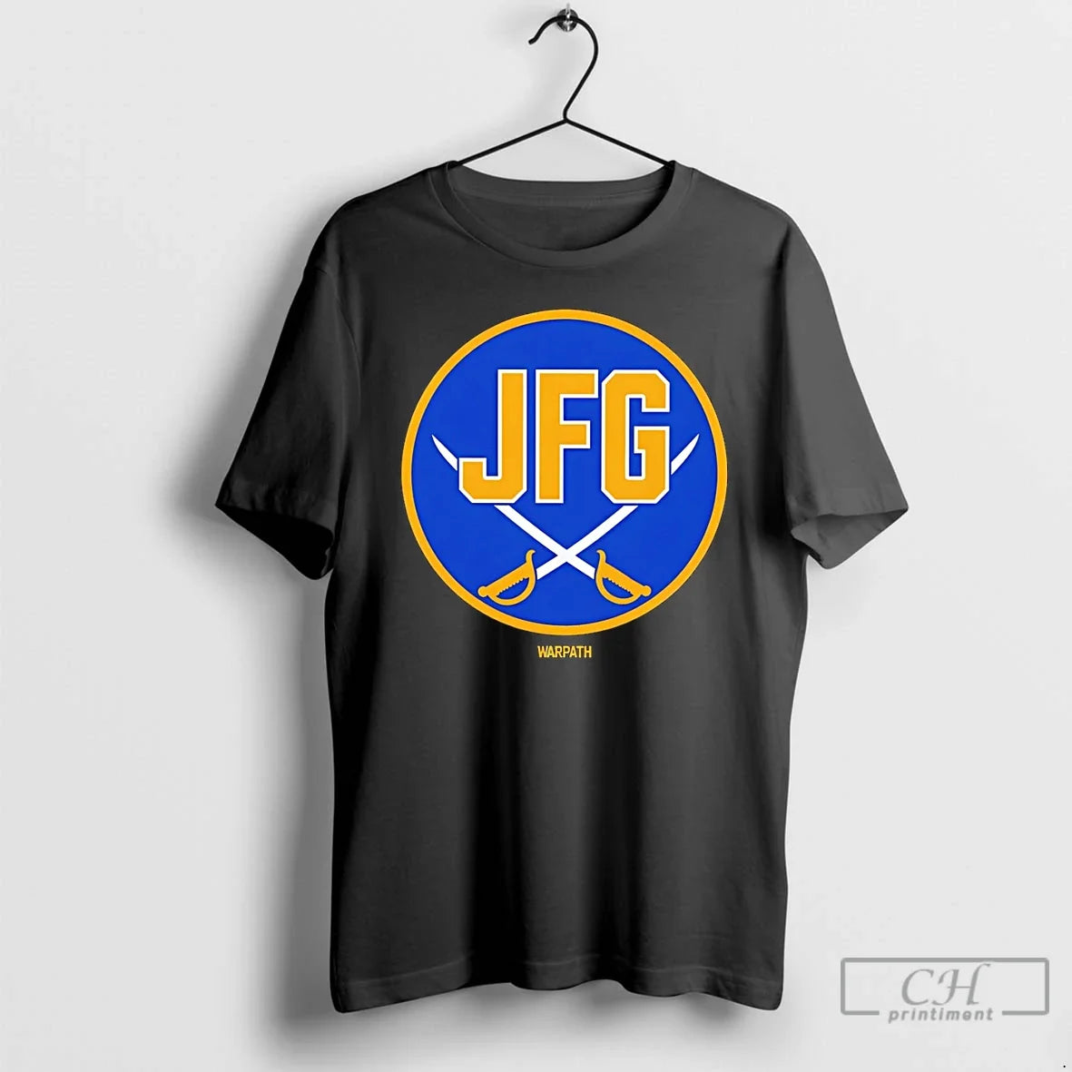 Classic Buffalo Sabres Hockey Jfg Warpath Logo 2026 - Adult & Kids T-Shirts, Sweatshirts & Hoodies apparel design preview 1