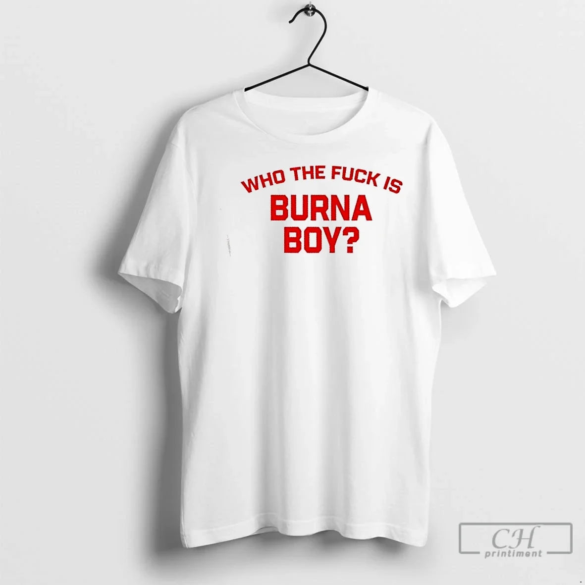 Classic Burna Boy Wearing Who The Fuck Is - Adult & Kids T-Shirts, Sweatshirts & Hoodies apparel design preview 1