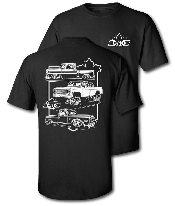 Classic C10 Club Vintage Chevy Pickup Truck - Adult & Kids T-Shirts, Sweatshirts & Hoodies apparel design preview 1