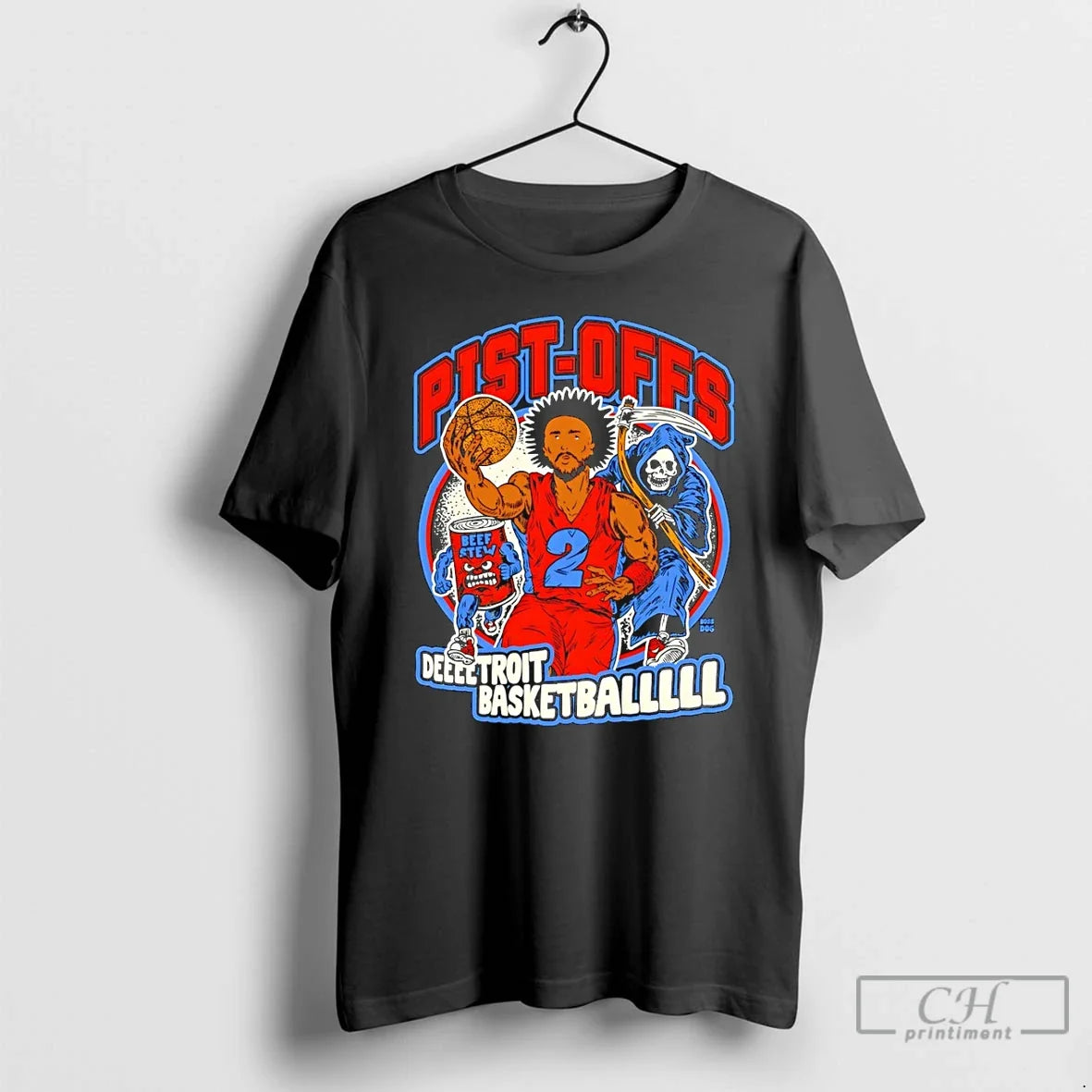 Classic Cade Cunningham X Dearth Detroit Pist Offs - Adult & Kids T-Shirts, Sweatshirts & Hoodies apparel design preview 1