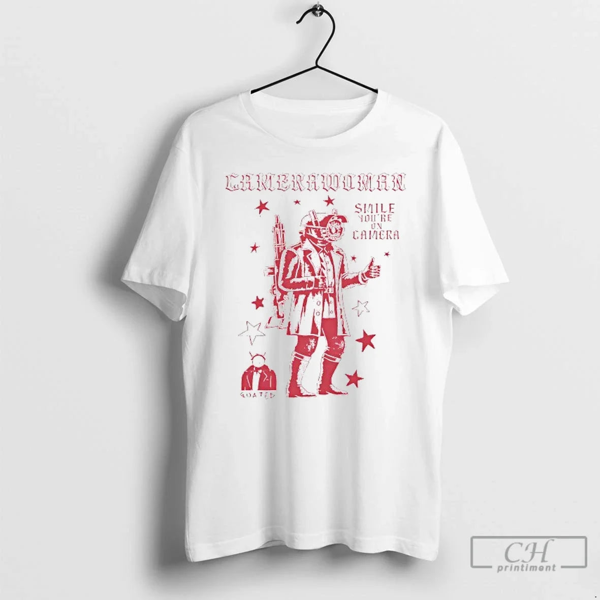 Classic Camerawoman Smile Youre On Camera - Adult & Kids T-Shirts, Sweatshirts & Hoodies apparel design preview 1