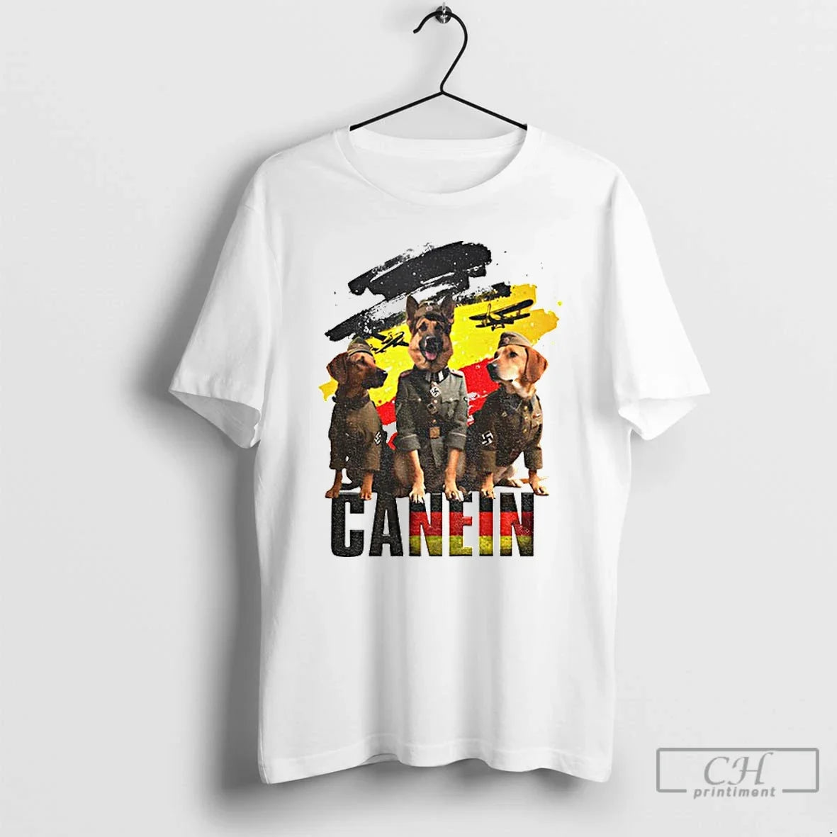 Classic Canine Canein German Shepherd Dog - Adult & Kids T-Shirts, Sweatshirts & Hoodies apparel design preview 1