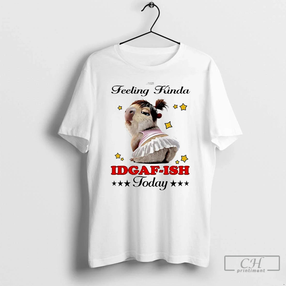 Classic Capybara Feeling Kinda Idgaf Ish Today - Adult & Kids T-Shirts, Sweatshirts & Hoodies apparel design preview 1