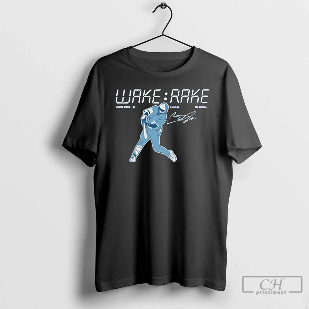 Classic Carter Jensen Kansas City Royals Wake Rake - Adult & Kids T-Shirts, Sweatshirts & Hoodies apparel design preview 1