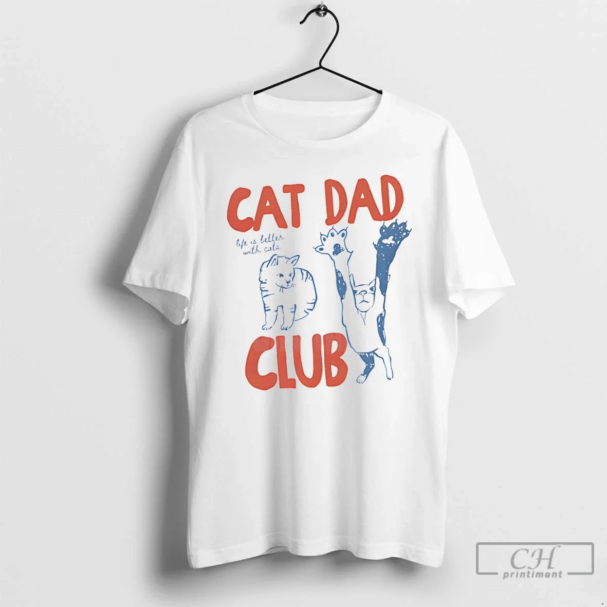 Classic Cat Dad Club Fathers Day - Adult & Kids T-Shirts, Sweatshirts & Hoodies apparel design preview 1
