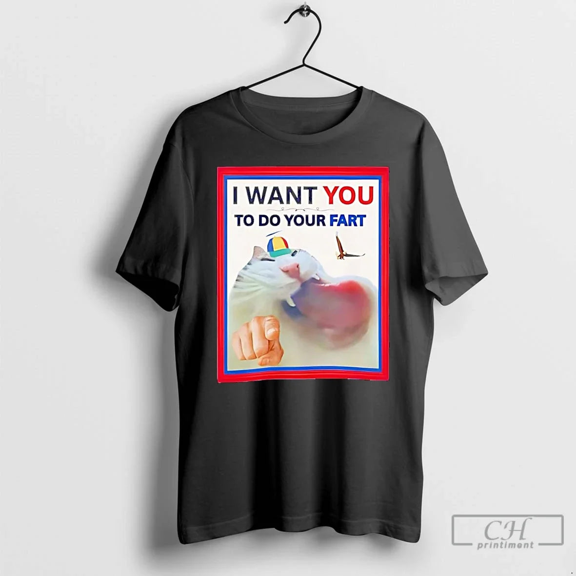 Classic Cat I Want You To Do Your Fart - Adult & Kids T-Shirts, Sweatshirts & Hoodies apparel design preview 1