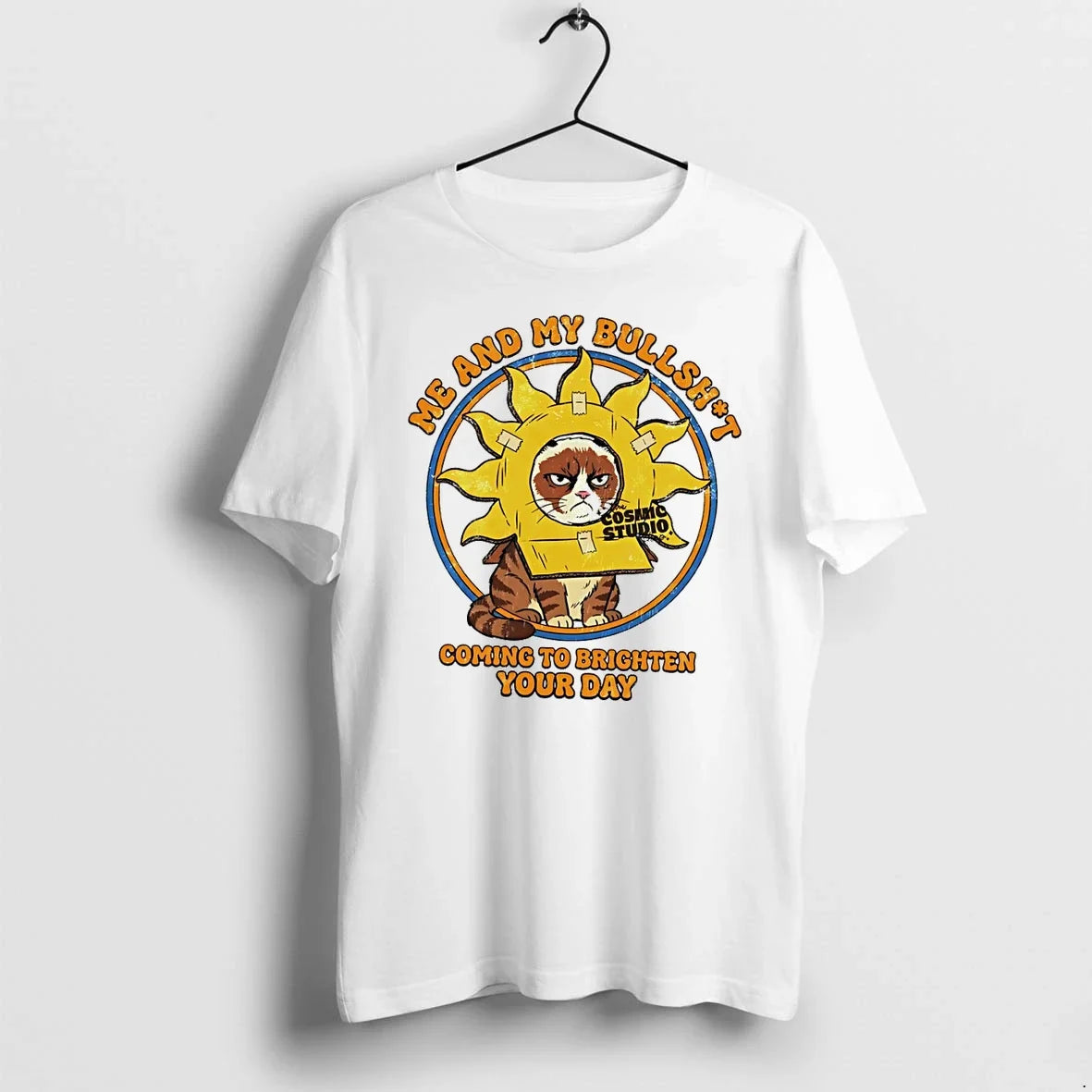 Classic Cat Me And My Bullshit Coming To Brighten - Adult & Kids T-Shirts, Sweatshirts & Hoodies apparel design preview 1