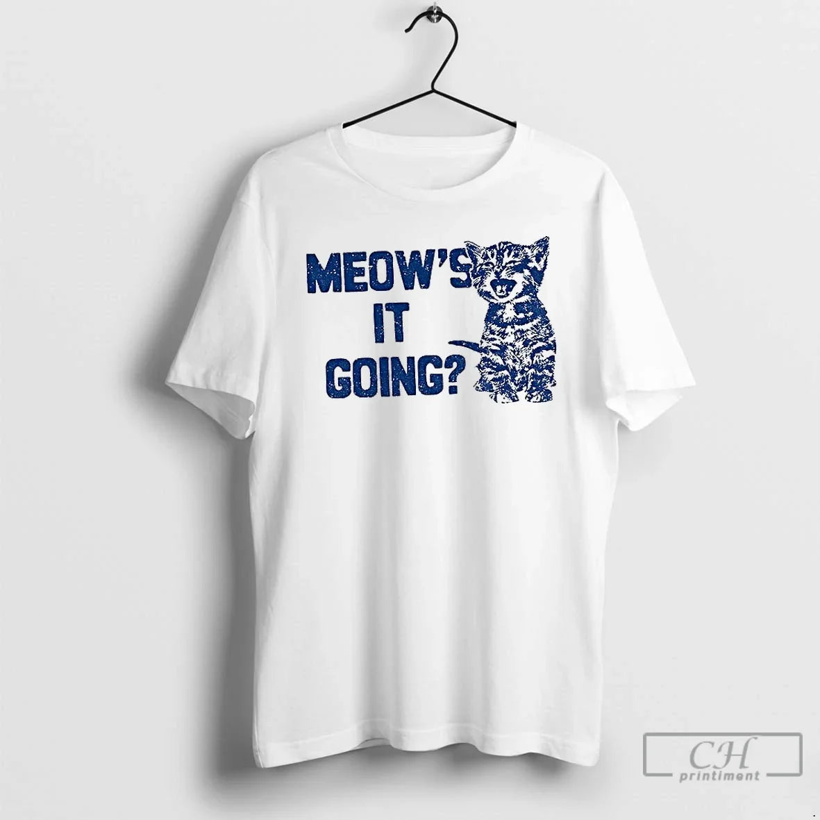 Classic Cat Meows It Going Meme - Adult & Kids T-Shirts, Sweatshirts & Hoodies apparel design preview 1