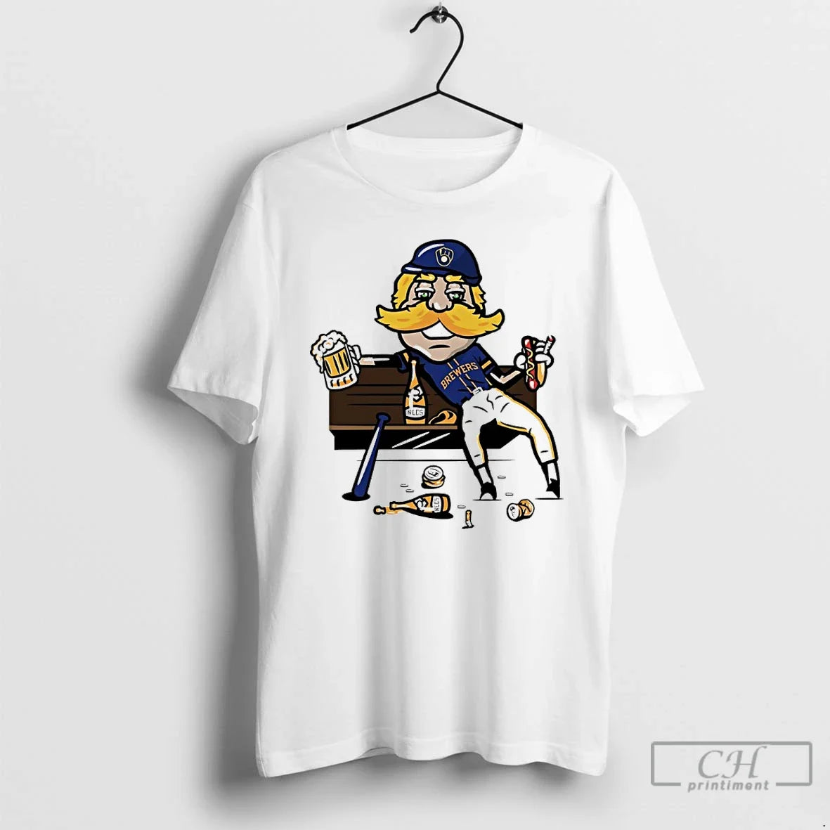 Classic Cheers To The Crew Milwaukee Brewers Baseball - Adult & Kids T-Shirts, Sweatshirts & Hoodies apparel design preview 1