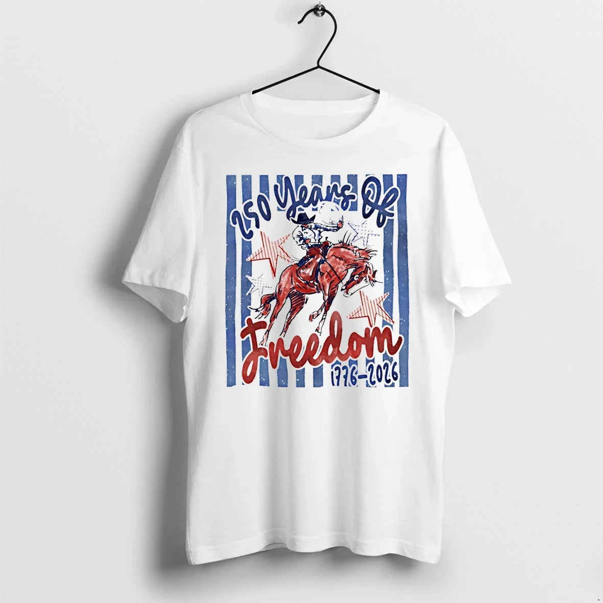 Classic Cowboy 250 Years Of Freedom 1776 2026 Sweater - Adult & Kids T-Shirts, Sweatshirts & Hoodies apparel design preview 1