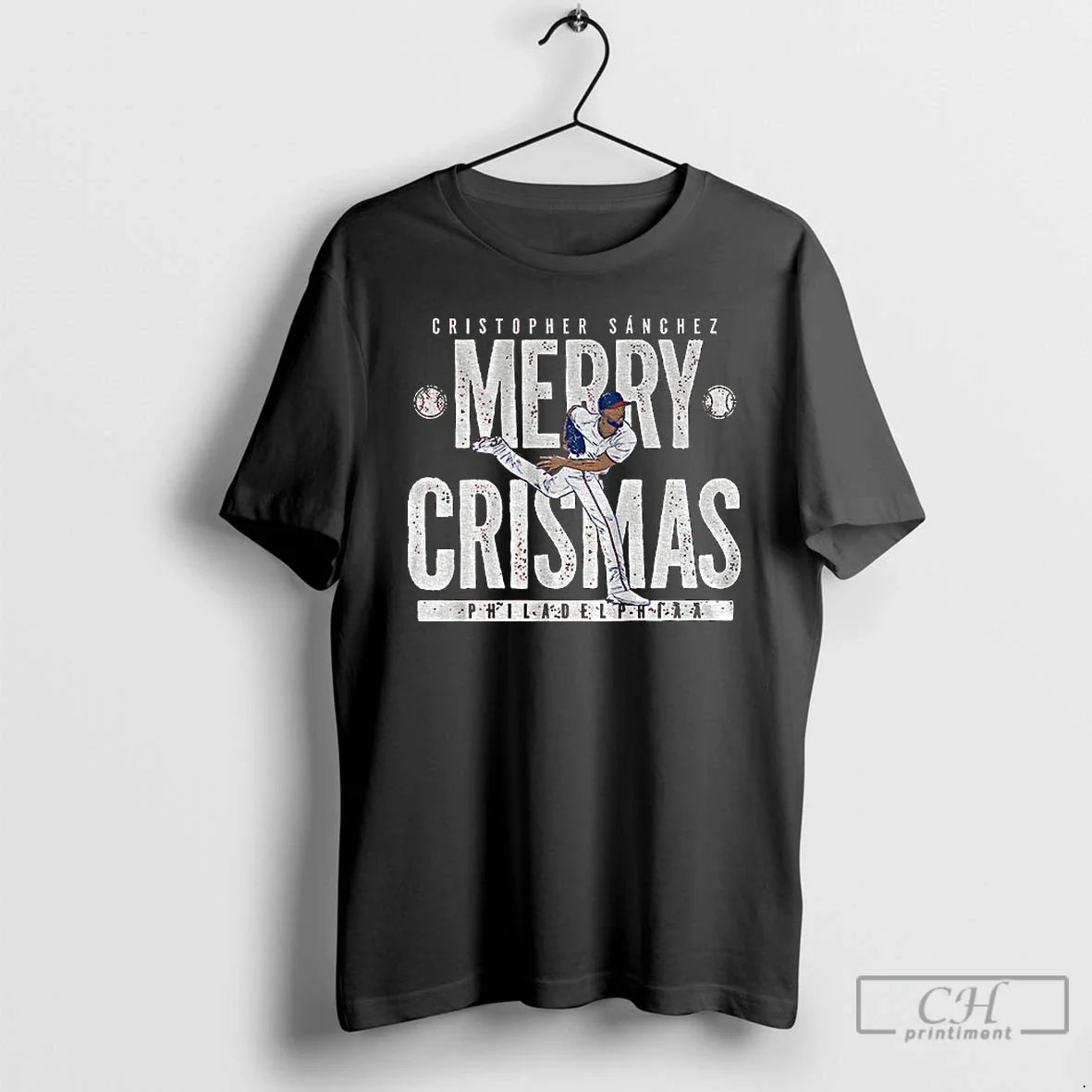 Classic Cristopher Sanchez Philadelphia Phillies - Adult & Kids T-Shirts, Sweatshirts & Hoodies apparel design preview 1