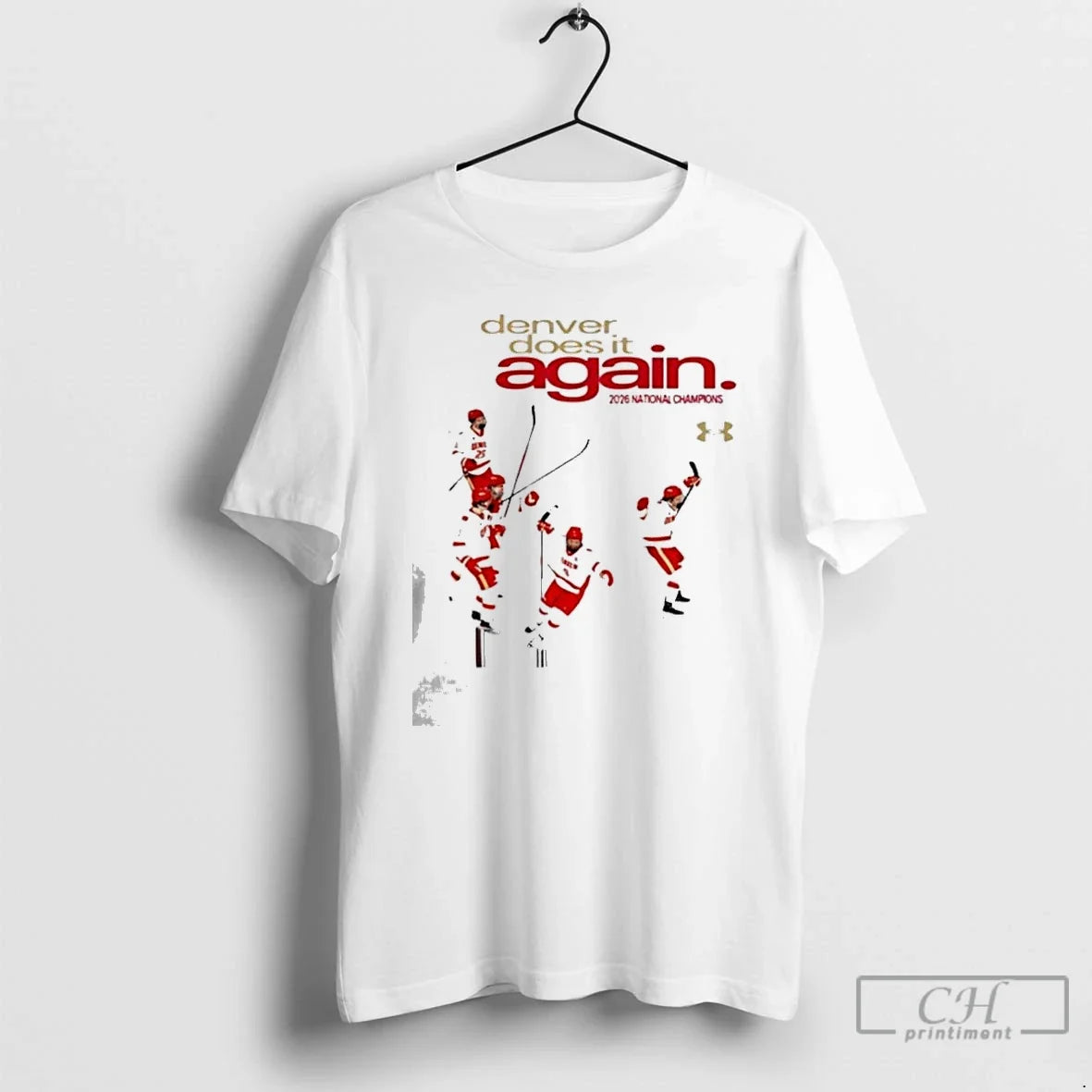 Classic Denver Pioneers Mens Ice Hockey National - Adult & Kids T-Shirts, Sweatshirts & Hoodies apparel design preview 1
