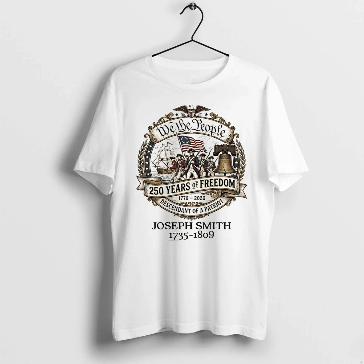 Classic Descendant Of A Patriot 250 Years Freedom We - Adult & Kids T-Shirts, Sweatshirts & Hoodies apparel design preview 1