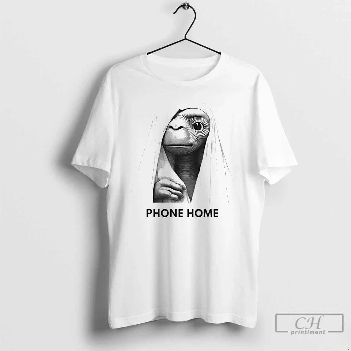 Classic E T Phone Home Retro 80s Movie Sci Fi Alien - Adult & Kids T-Shirts, Sweatshirts & Hoodies apparel design preview 1