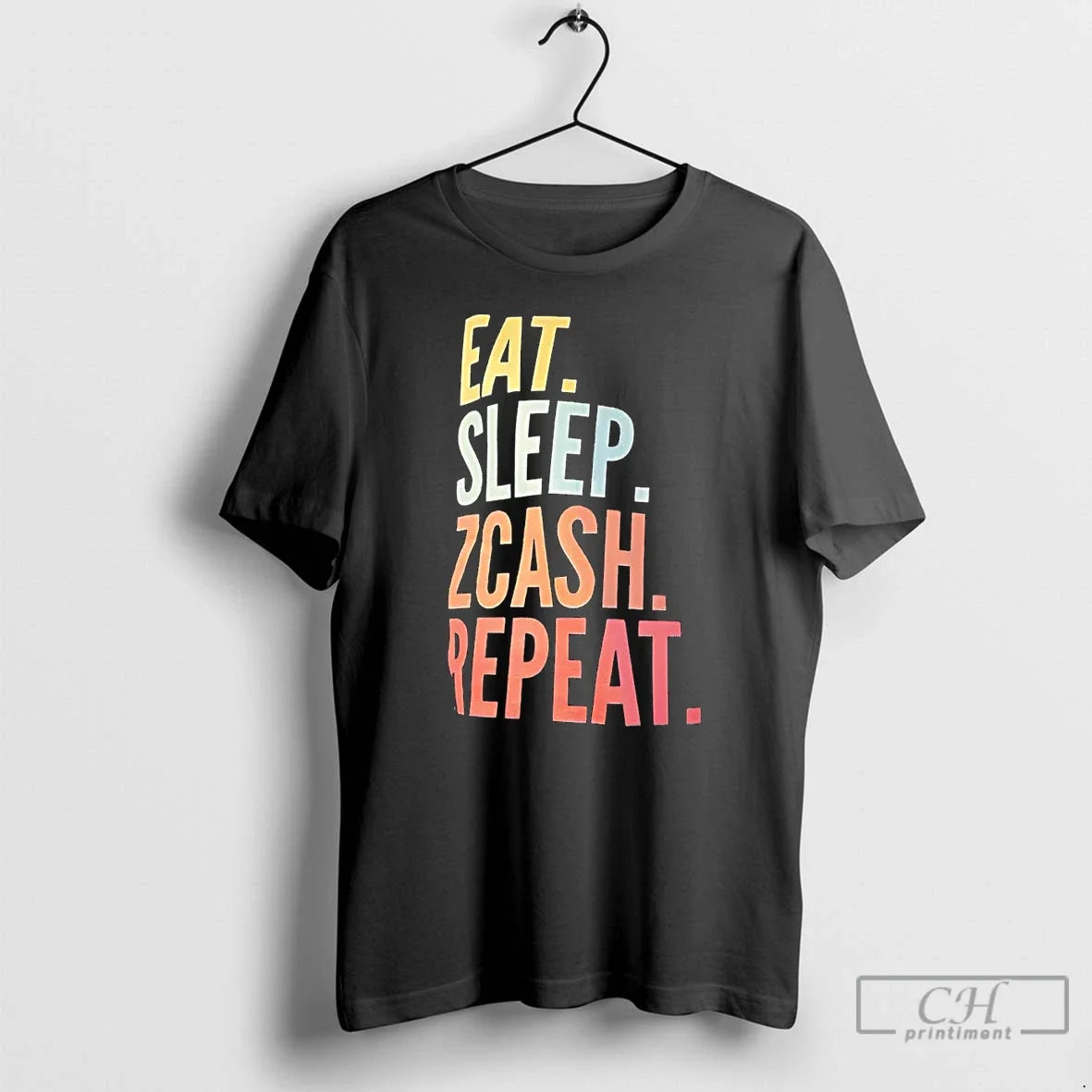 Classic Eat Sleep Zcash Repeat - Adult & Kids T-Shirts, Sweatshirts & Hoodies apparel design preview 1