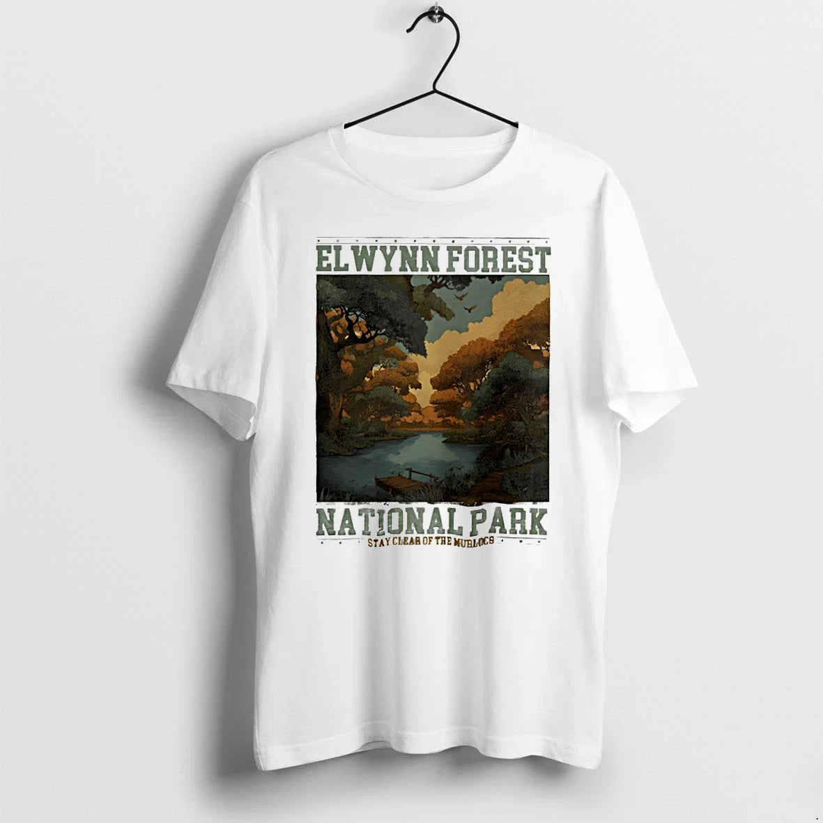 Classic Elwynn Forest National Park Stay Clear Of The - Adult & Kids T-Shirts, Sweatshirts & Hoodies apparel design preview 1