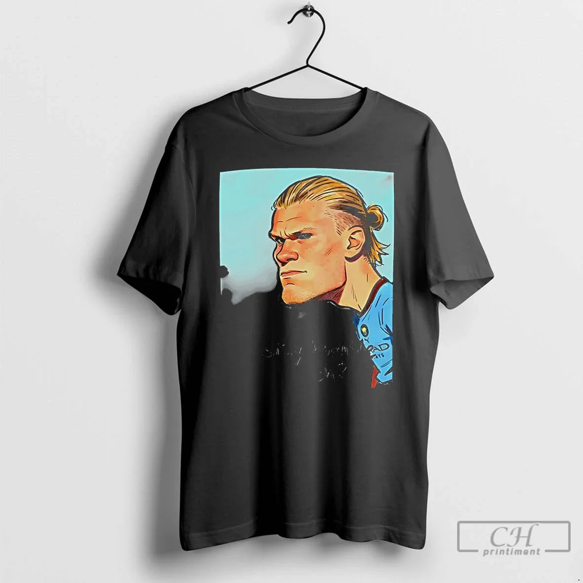 Classic Erling Haaland Cartoon Manchester City - Adult & Kids T-Shirts, Sweatshirts & Hoodies apparel design preview 1