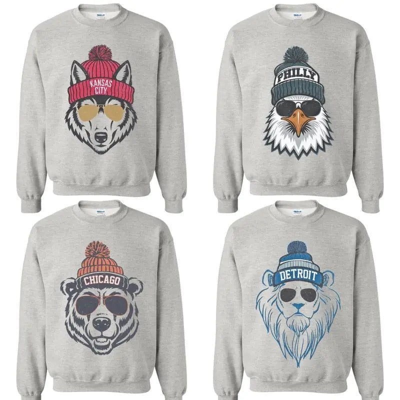 Classic Fit Retro Mascot Football All Team Ash Grey - Adult & Kids T-Shirts, Sweatshirts & Hoodies apparel design preview 1