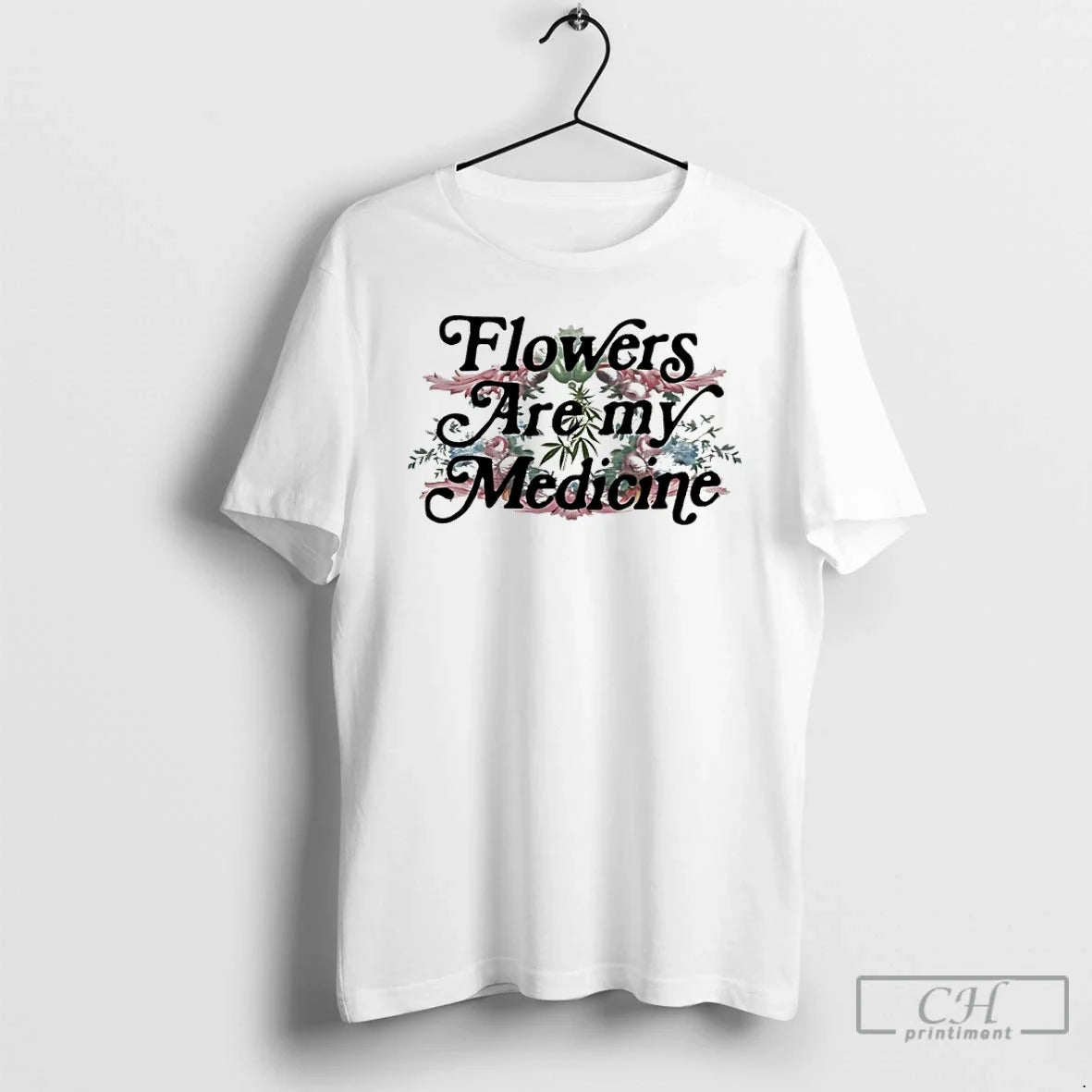 Classic Flowers Are My Medicine X Garden State Hemp - Adult & Kids T-Shirts, Sweatshirts & Hoodies apparel design preview 1