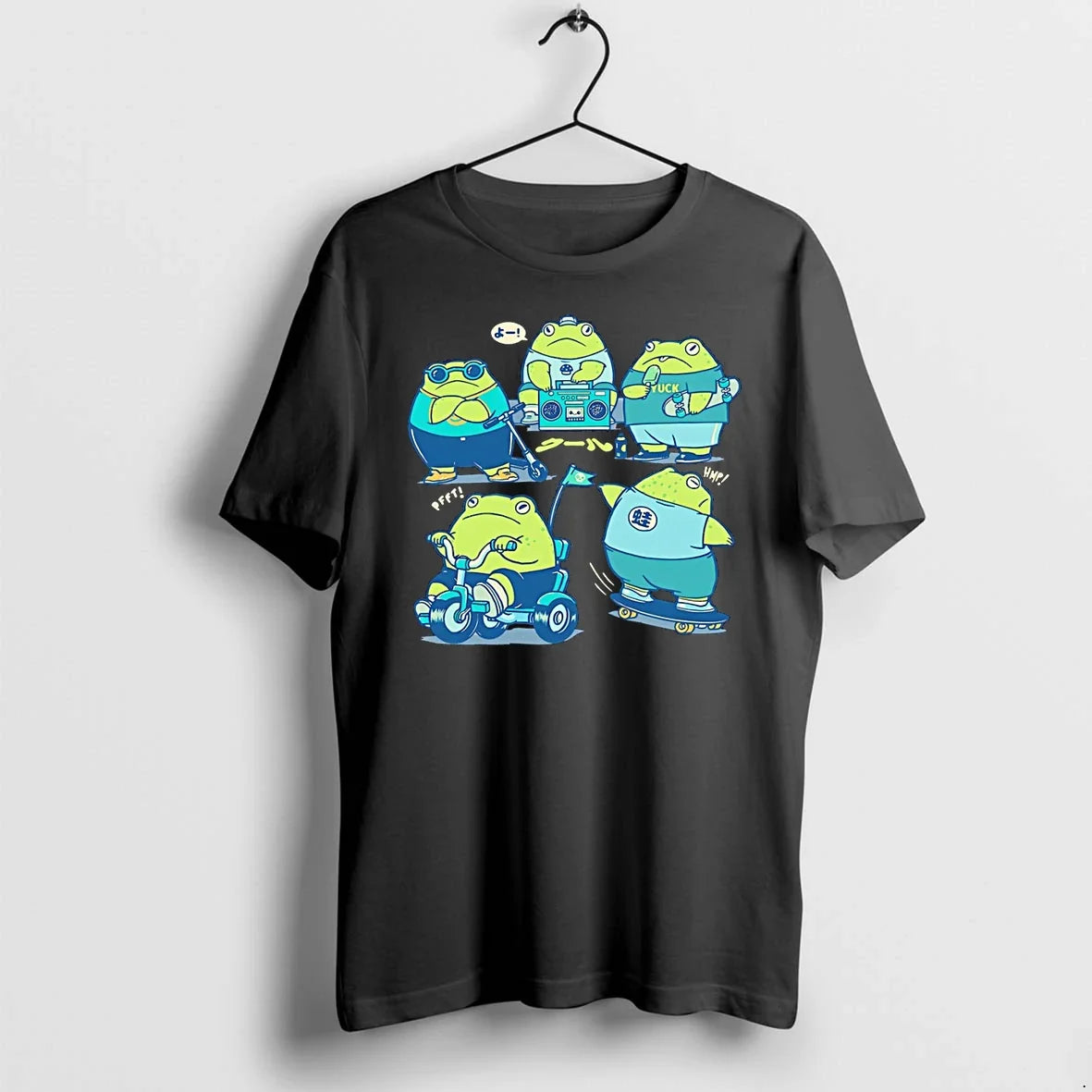 Classic Frog Kids Doing Kid Things Cool Summer - Adult & Kids T-Shirts, Sweatshirts & Hoodies apparel design preview 1